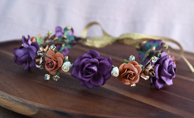 Golden Eclipse Flower Crown