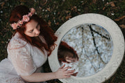 Handcrafted Rustic Pink Flower Crown