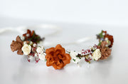 Handcrafted Rustic Copper Flower Crown
