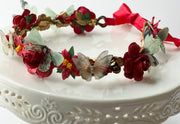 Handcrafted Whimsical Butterfly Christmas Flower Crown