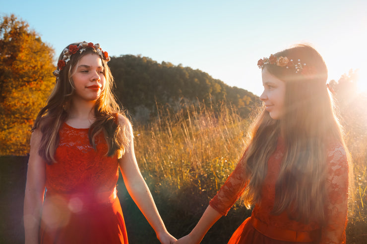 Handcrafted This is Christmas Flower Crown