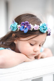 Handcrafted Water Butterfly Flower Crown