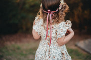 Handcrafted Ivory Mauve and Blush Flower Crown