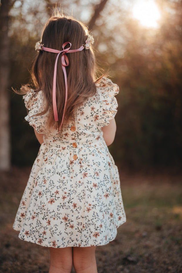 Handcrafted Ivory Mauve and Blush Flower Crown