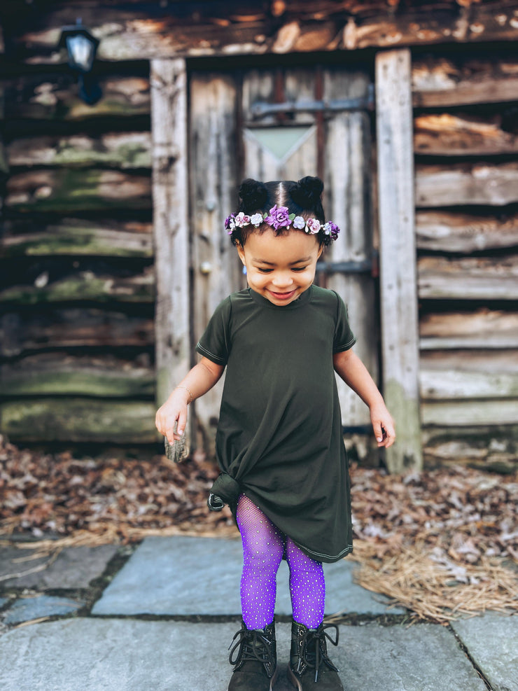 Handcrafted Mixed Purple Flower Crown