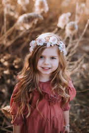 Handcrafted Rustic Blushing Maple Leaf Flower Crown