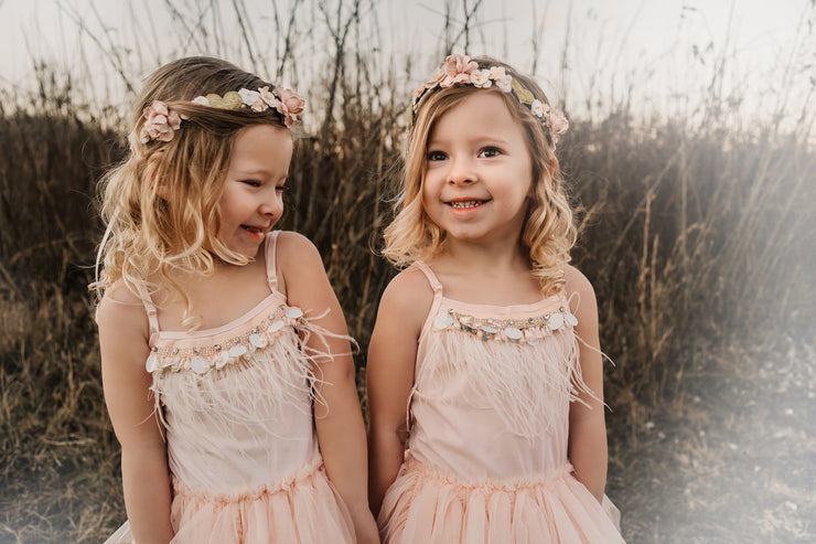 Handcrafted Blushing Gold Valentines Flower Crown