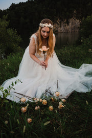 Handcrafted Fall Bridal Flower Crown