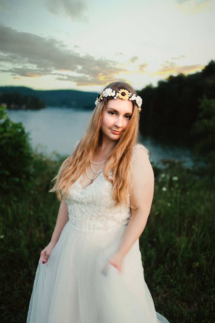Handcrafted Sunflower Crown