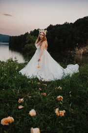 Handcrafted Blushing Boho Goddess Flower Crown