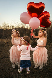 Handcrafted Blushing Gold Valentines Flower Crown