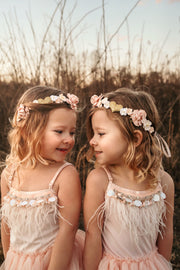 Handcrafted Blushing Gold Valentines Flower Crown