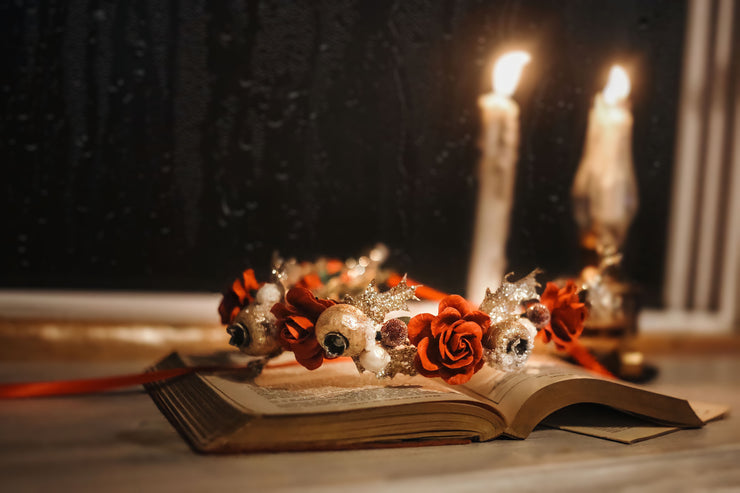 Handcrafted This is Christmas Flower Crown