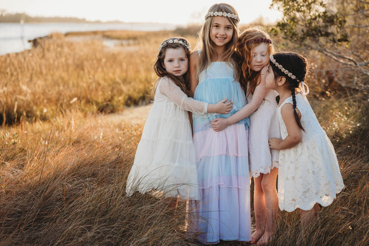 Handcrafted Small Blush Champagne Flower Crown