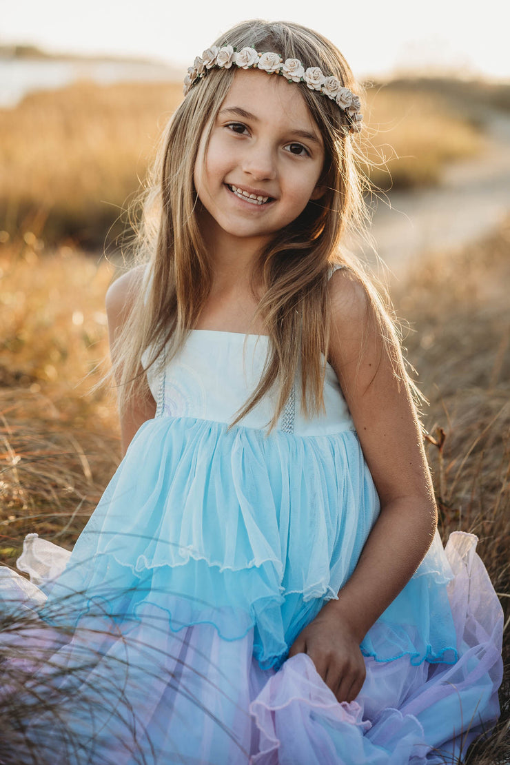 Handcrafted Small Tan Flower Crown