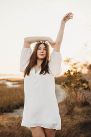 Handcrafted Ivory Cream Pearl Flower Crown