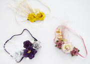Handcrafted Unique Fall Baby Headband Set