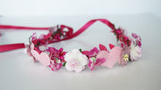 Handcrafted Pink Valentines Flower Crown
