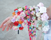 Handcrafted Pastel Rainbow Flower Crown