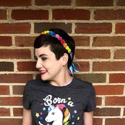 Handcrafted Rainbow Flower Crown