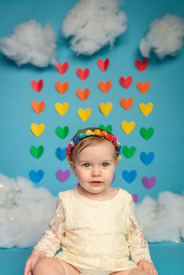 Handcrafted Rainbow Flower Crown