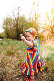 Handcrafted Rainbow Flower Crown