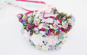 Handcrafted Bright Rainbow Flower Crown