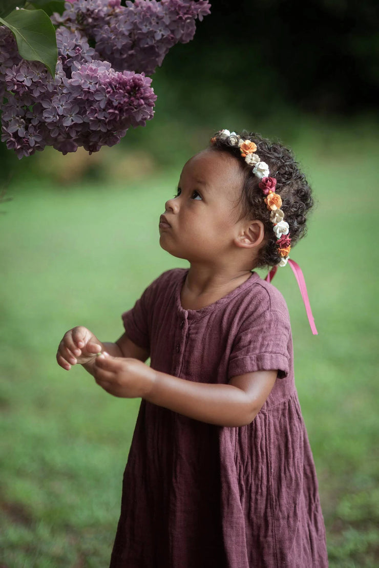 Handcrafted Small Fall Flower Crown