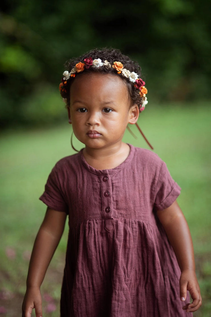 Handcrafted Small Fall Flower Crown