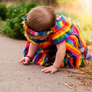 Handcrafted Rainbow Flower Crown