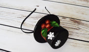 Handcrafted Mini Frosty Snowman Top Hat Headband