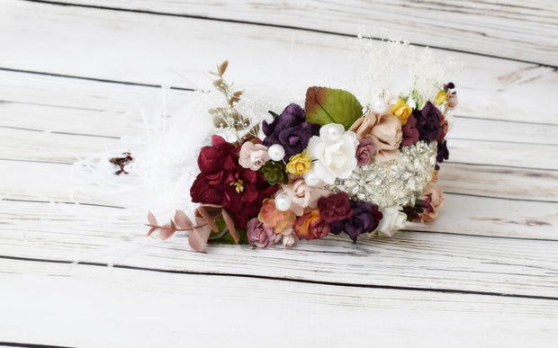 Handcrafted Romantic Vintage Flower Crown