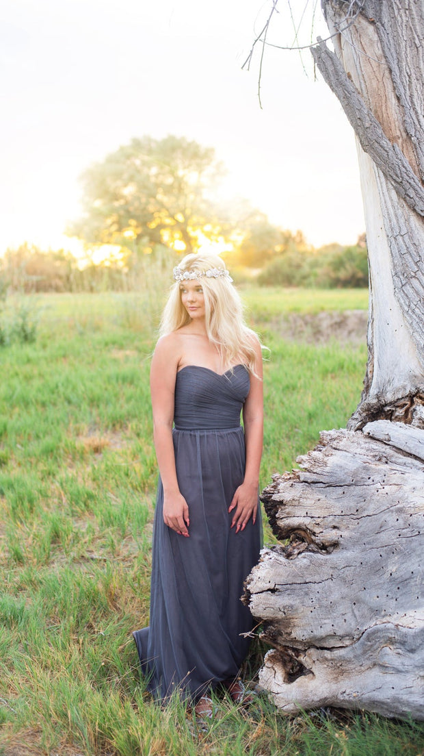 Handcrafted Snow Goddess Bridal Flower Crown