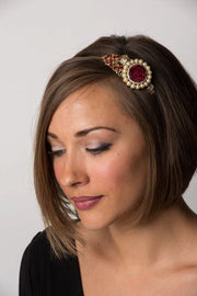 The Garnet Pearl Vintage Jewelry Collection Headband