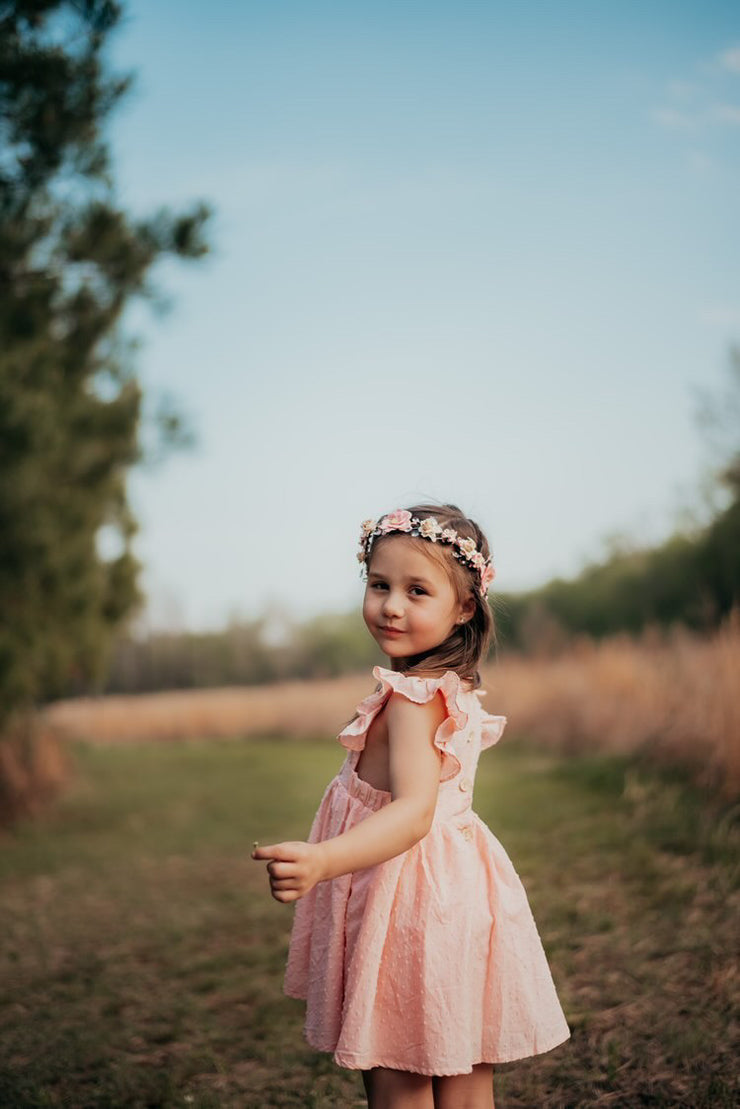 Handcrafted Pink Magnolia Emmy Flower Crown