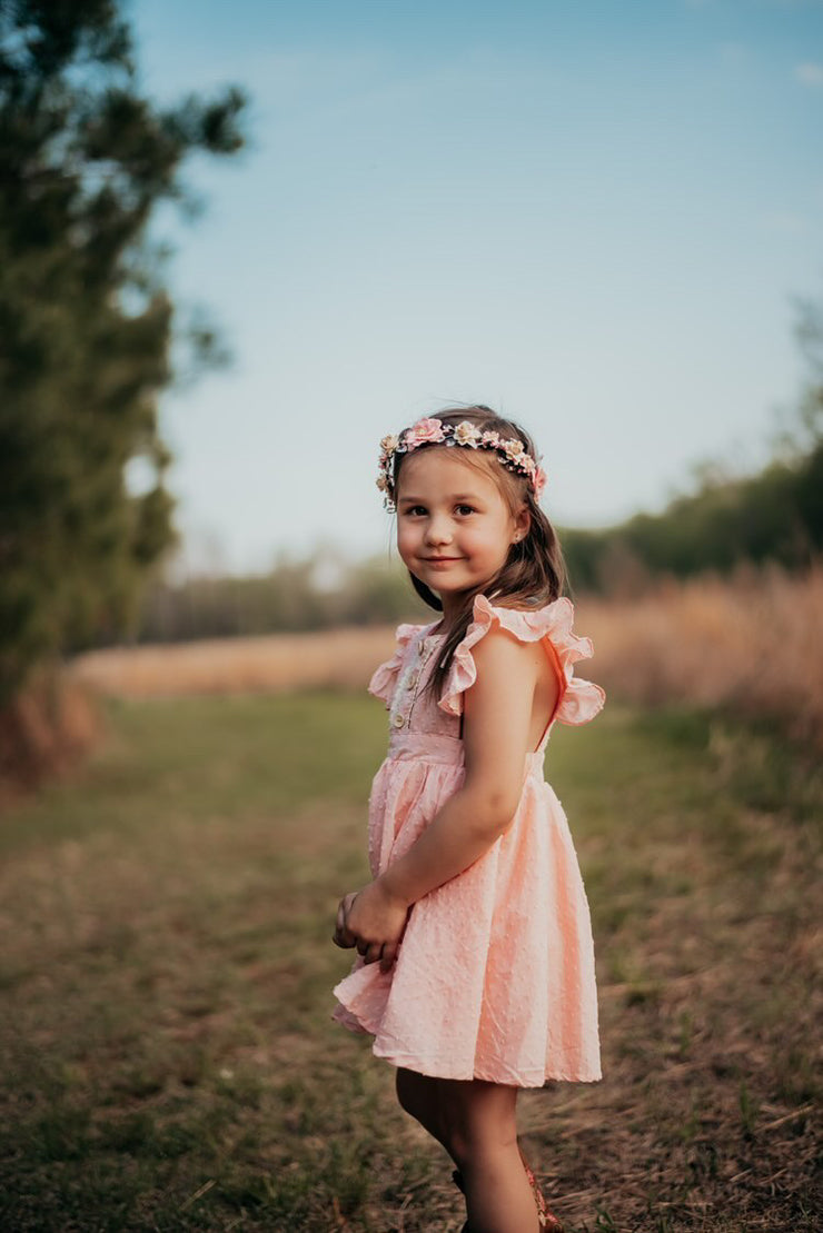 Handcrafted Pink Magnolia Emmy Flower Crown
