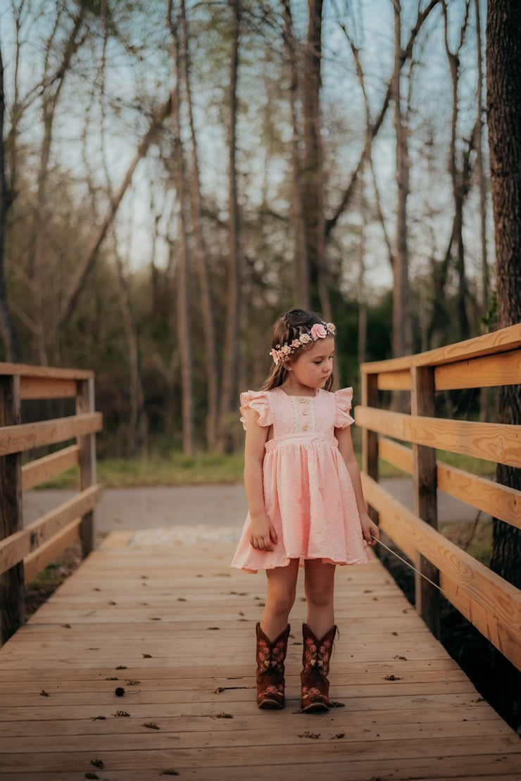 Handcrafted Pink Magnolia Emmy Flower Crown